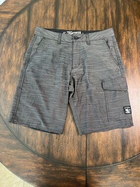 Vans Vanphibian Hybrid Board Shorts Men’s Size 32 Gray Pockets Lined 10” Inseam